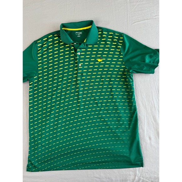 Masters Tech Golf Polo Shirt Large Green Augusta National  Mens - Picture 1 of 9